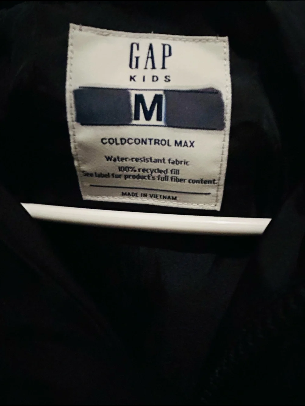 GAP Kids Black Quilted Hooded Puffer Jacket